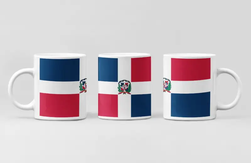 Dominican Republic Flag Coffee Mug, Dominican Republic's National Flag Mug