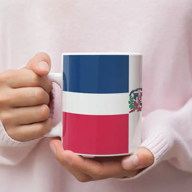 Dominican Republic Flag Coffee Mug, Dominican Republic's National Flag Mug - Image 2