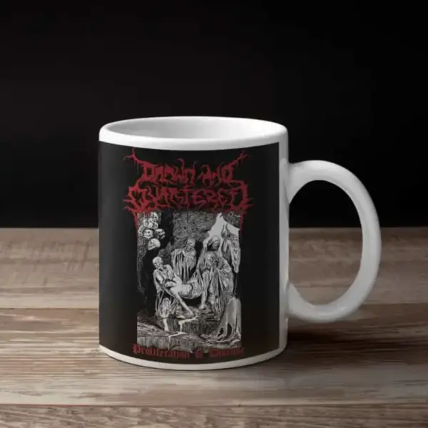 Drawn and Quartered Coffee Mug, Drawn and Quartered Proliferation of Disease Coffee Mug