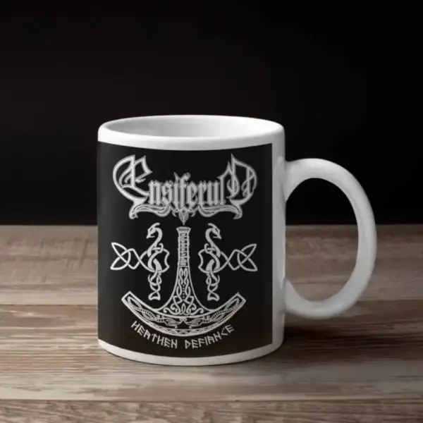 Ensiferum Coffee Mug, Ensiferum Heathen Defianke Coffee Mug