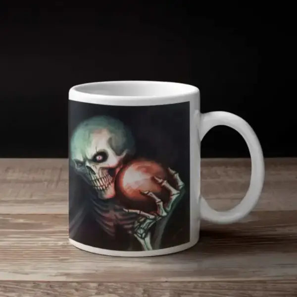 Evil Skull Coffee Mug, Evil Skull Artwork Coffee Mug