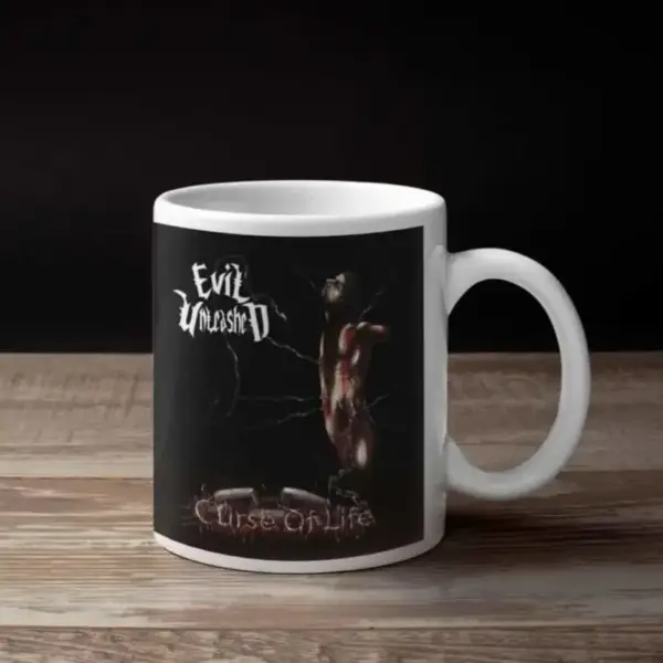 Evil Unleashed Coffee Mug, Evil Unleashed Curse of Life Coffee Mug