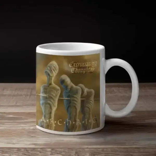 Excruciating Thoughts Coffee Mug, Excruciating Thoughts Archaic Coffee Mug