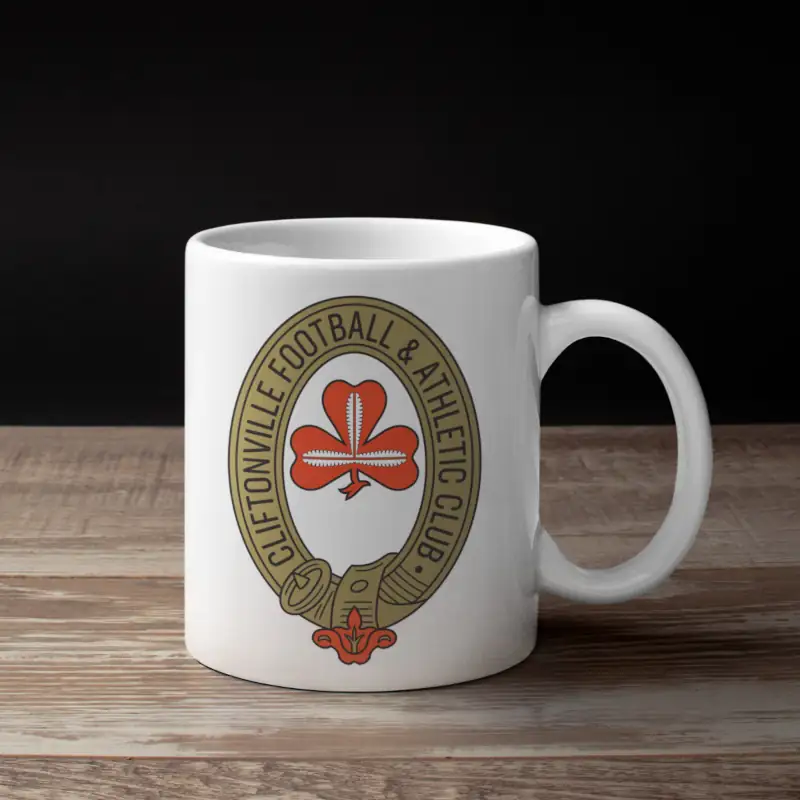 FC Cliftonville Belfast Logo 1950s Coffee Mug