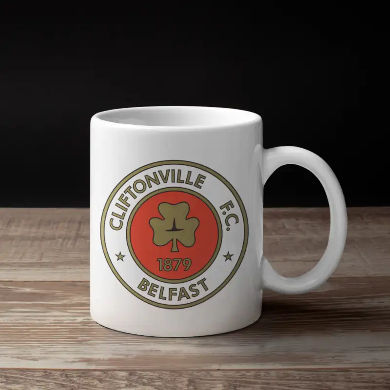 FC Cliftonville Belfast Logo Coffee Mug