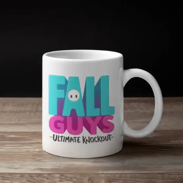 Fall Guys Coffee Mug, Fall Guys Logo Mug
