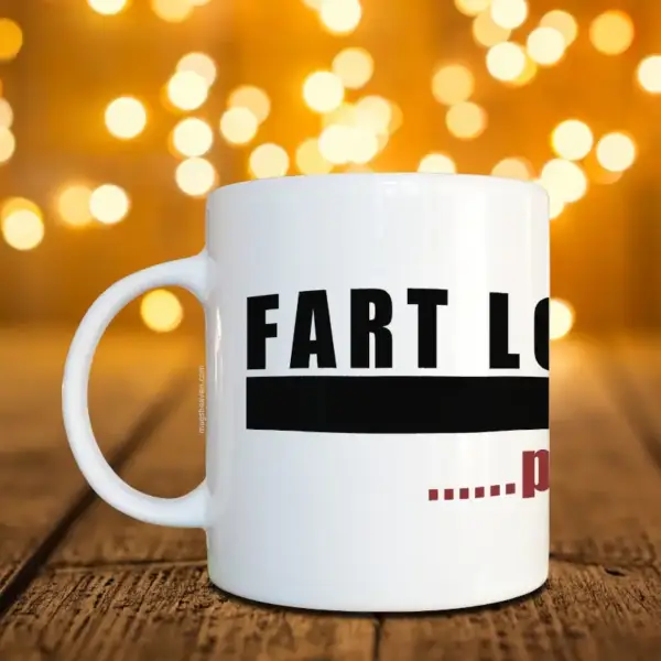 Fart Loading Mug, Please Wait Coffee Mug