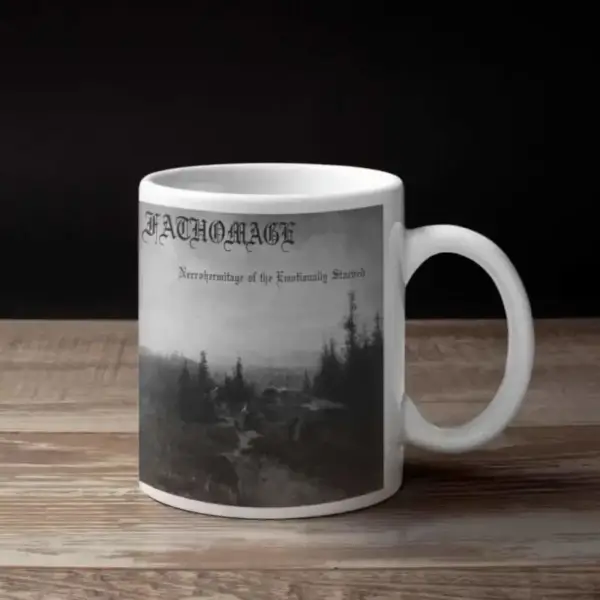 Fathomage Coffee Mug, Fathomage Necrohermitage of the Emotionally Starved Coffee Mug