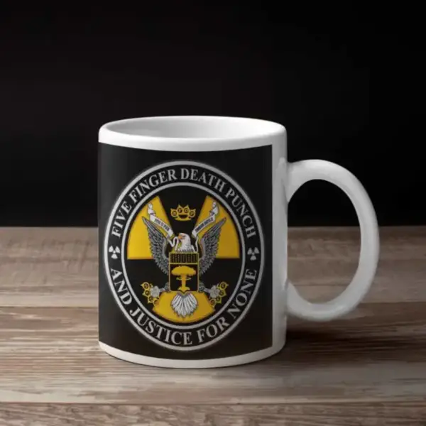 Five Finger Death Punch Coffee Mug, Five Finger Death Punch 5FDP Artwork Coffee Mug 2