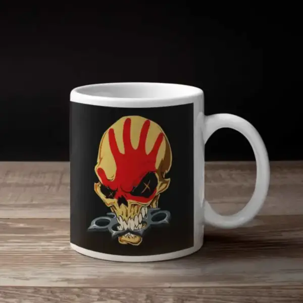 Five Finger Death Punch Coffee Mug, Five Finger Death Punch 5FDP Artwork Coffee Mug