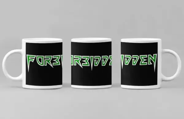 Forbidden Coffee Mug, Forbidden Logo Coffee Mug
