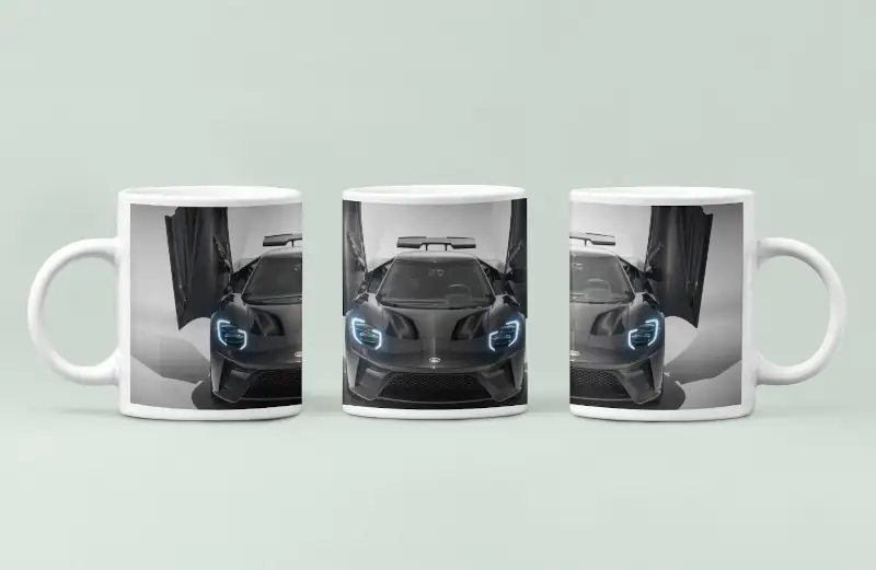 Ford GT Coffee Mug, Ford GT Liquid Carbon Coffee Mug