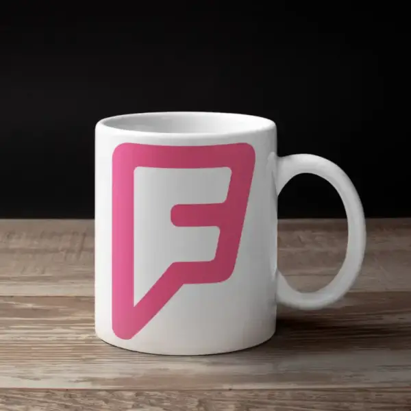 Foursquare Coffee Mug, Foursquare Logo Mug