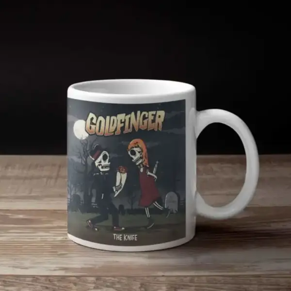 Goldfinger Coffee Mug, Goldfinger The Knife Coffee Mug