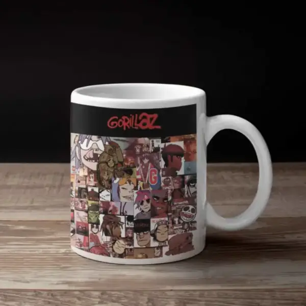 Gorillaz Coffee Mug, Gorillaz The Singles Collection Coffee Mug