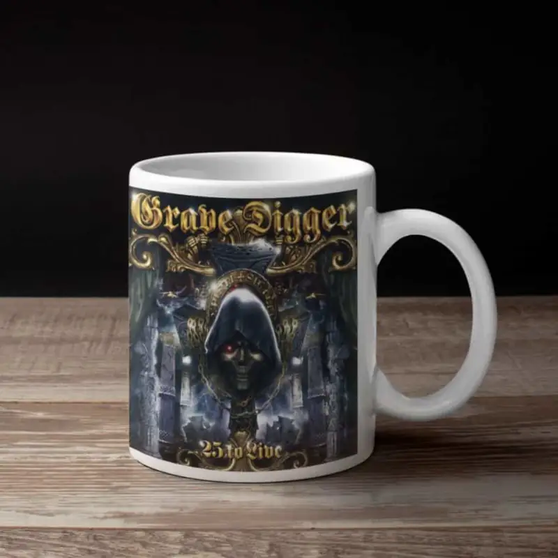 Grave Digger Coffee Mug, Grave Digger 25 To Live Coffee Mug