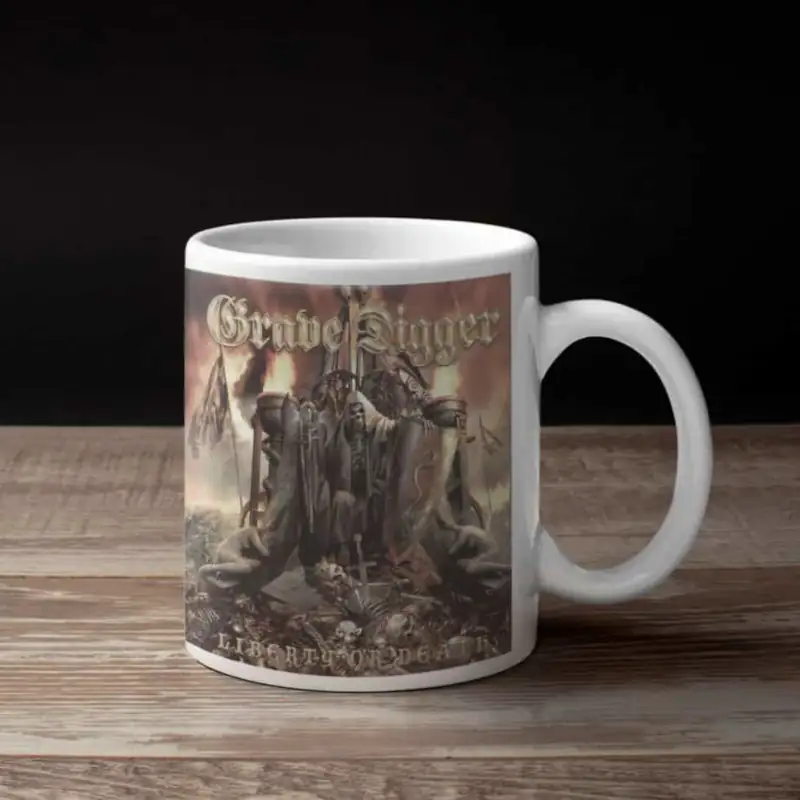 Grave Digger Coffee Mug, Grave Digger Liberty Or Death Coffee Mug