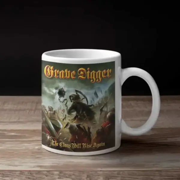 Grave Digger Coffee Mug, Grave Digger The Clans Will Rise Again Coffee Mug