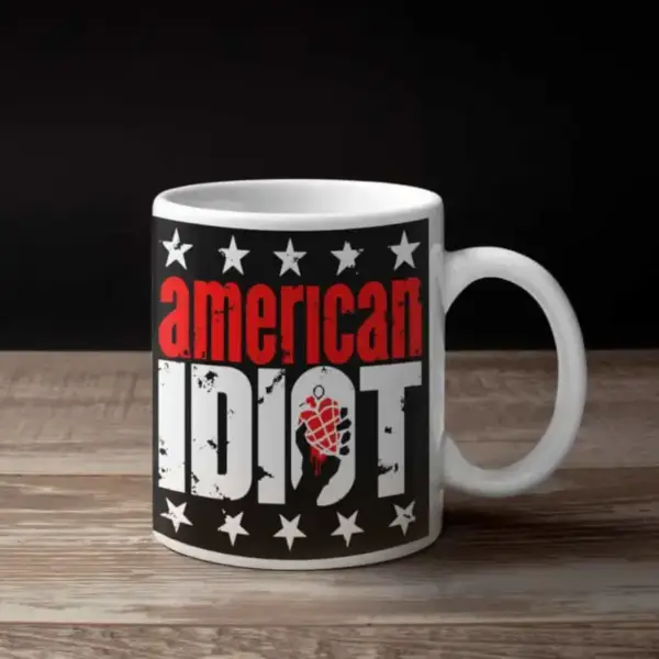 Green Day Coffee Mug, Green Day American Idiot Coffee Mug