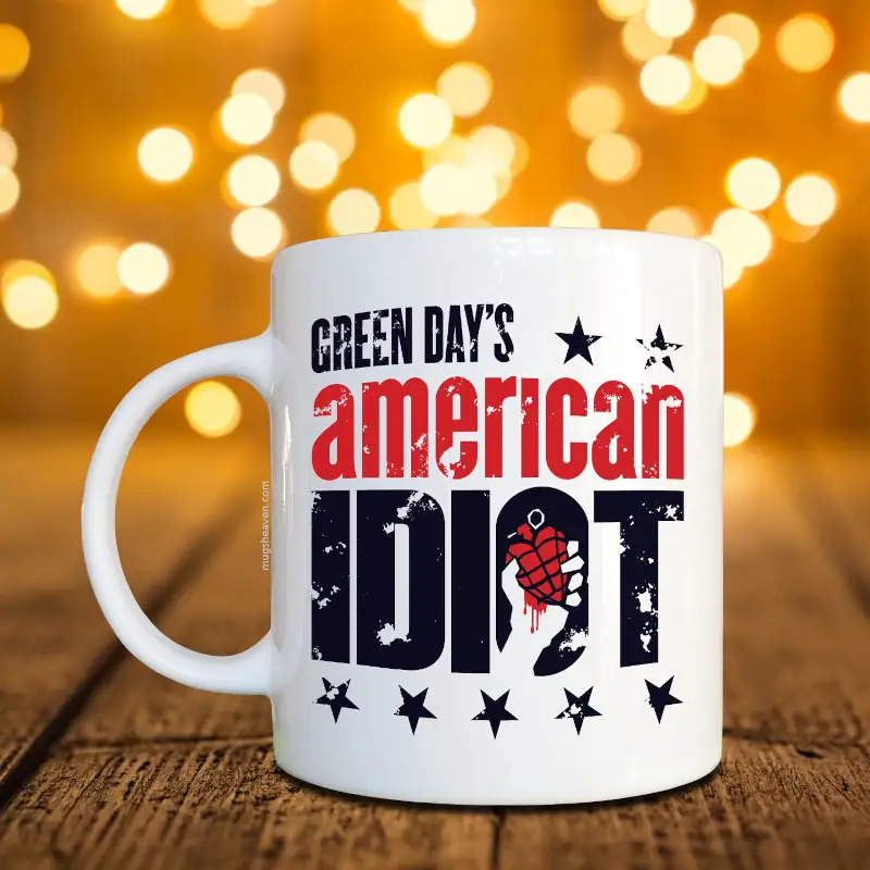 Green Day Mug, American Idiot Coffee Mug