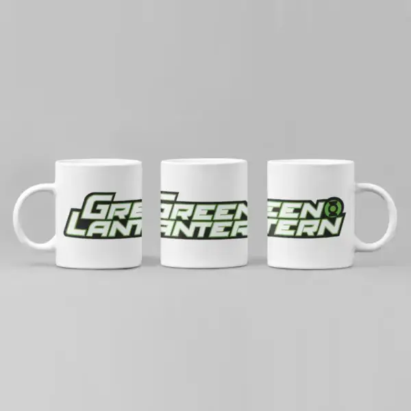 Green Lantern Coffee Mug, Green Lantern Logo Mug