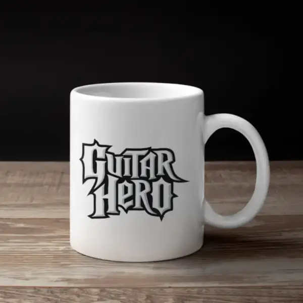 Guitar Hero Coffee Mug, Guitar Hero Logo Mug