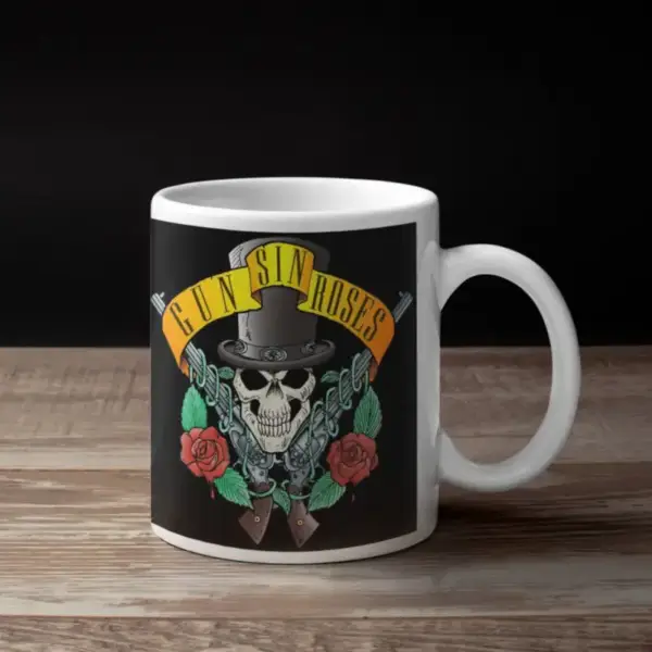 Gun Sin Roses Coffee Mug, Gun Sin Roses Artwork Coffee Mug