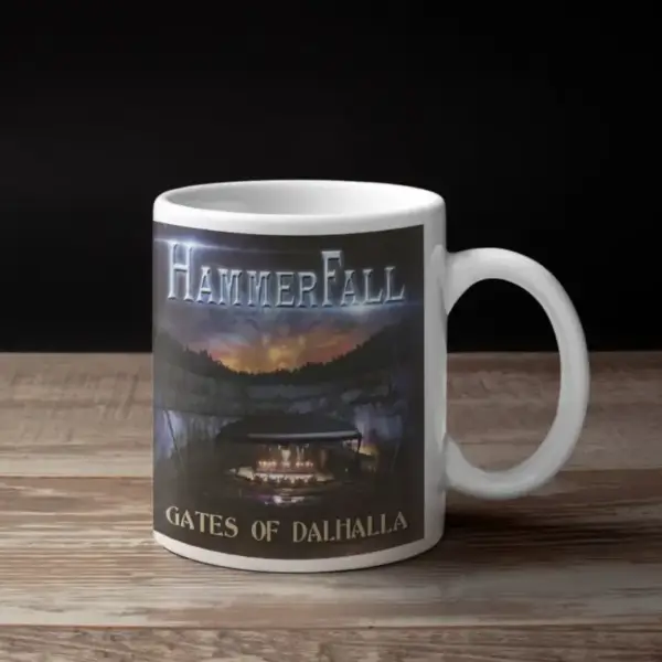 Hammerfall Coffee Mug, Hammerfall Gates Of Dalhalla Coffee Mug