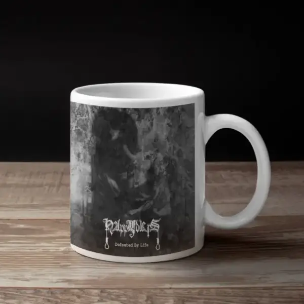 Happy Days Coffee Mug, Happy Days Defeated By Life Coffee Mug