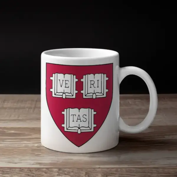 Harvard Coffee Mug, Harvard Uuniversity Emblem Mug
