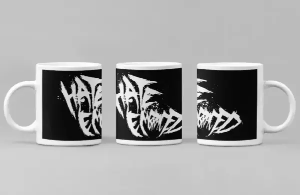 Hate Embraced Coffee Mug, Hate Embraced Logo Coffee Mug