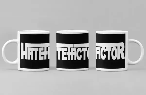 Hate Factor Coffee Mug, Hate Factor Logo Coffee Mug