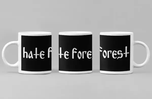 Hate Forest Coffee Mug, Hate Forest Logo Coffee Mug
