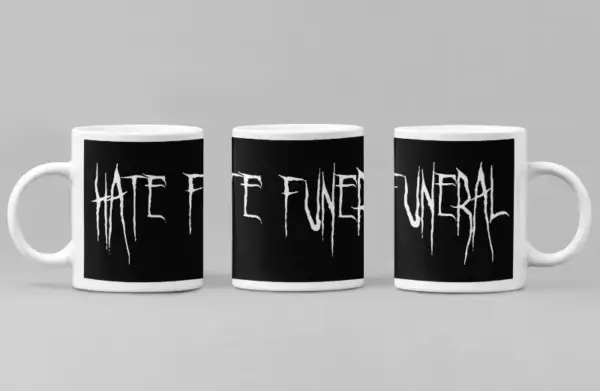 Hate Funeral Coffee Mug, Hate Funeral Logo Coffee Mug