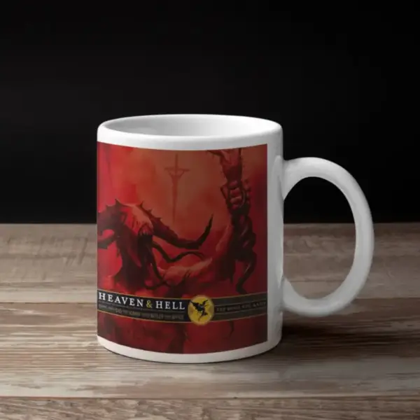 Heaven and Hell Coffee Mug, Heaven and Hell The Devil You Know Coffee Mug