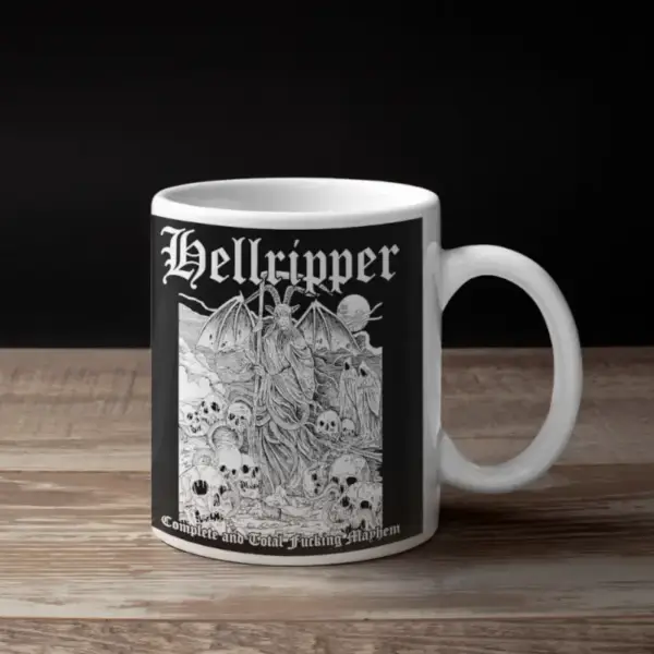 Hellripper Coffee Mug, Hellripper Complete and Total Fucking Mayhem Coffee Mug
