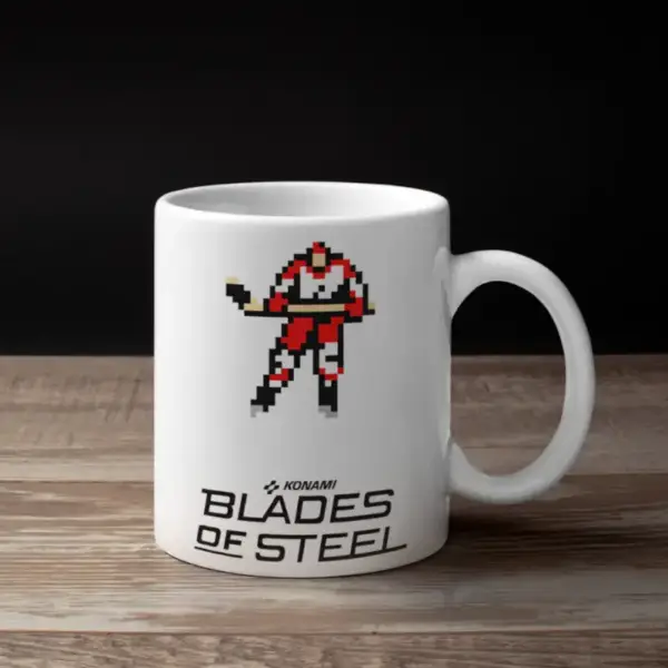 Hockey Player Coffee Mug, Hockey Player Blades of Steel Mug