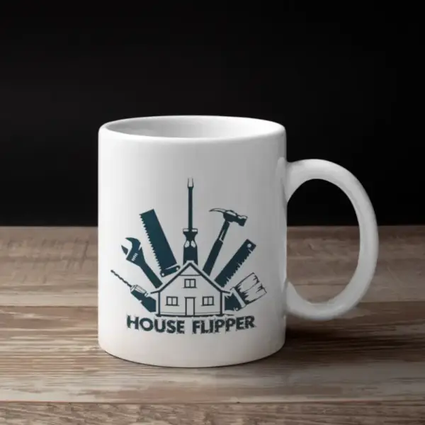 House Flipper Coffee Mug, House Flipper Logo Mug