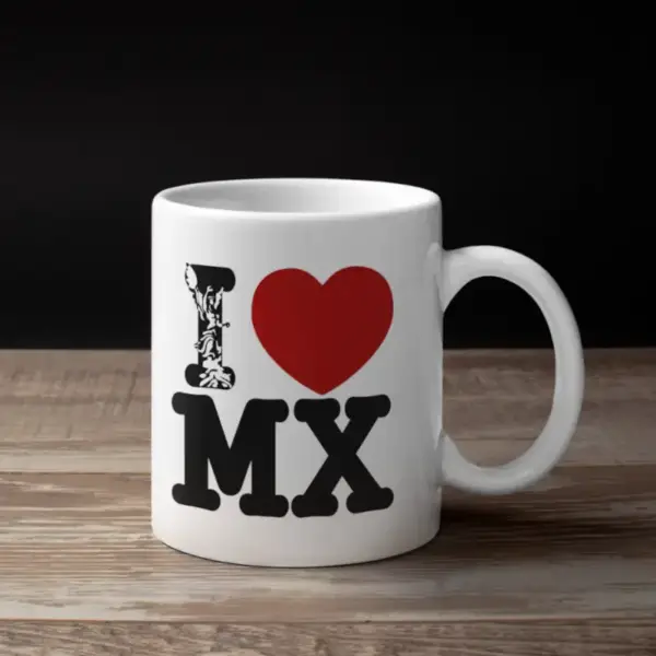 I Love Mexico Coffee Mug, I Love Mexico Logo Mug