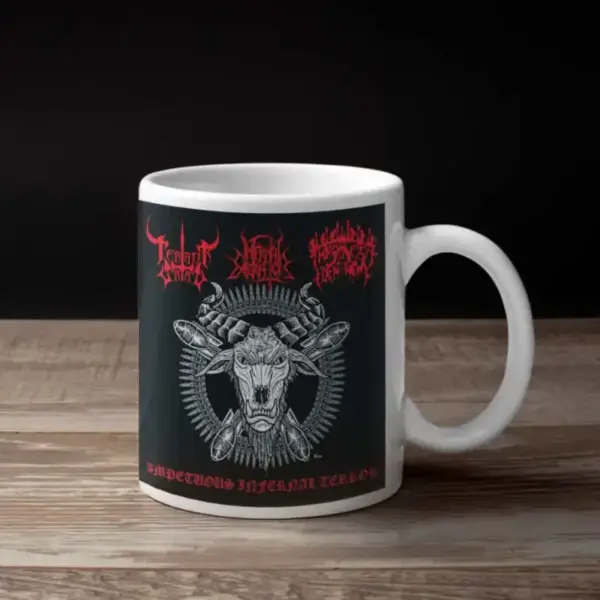 Infernal Execrator, Impetuoso Desdem and Terror Satan Coffee Mug, Infernal Execrator, Impetuoso Desdem and Terror Satan Impetuous Infernal Terror Coffee Mug