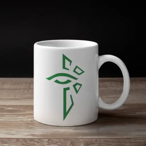Ingress Enlightened Coffee Mug, Ingress Enlightened Logo Mug