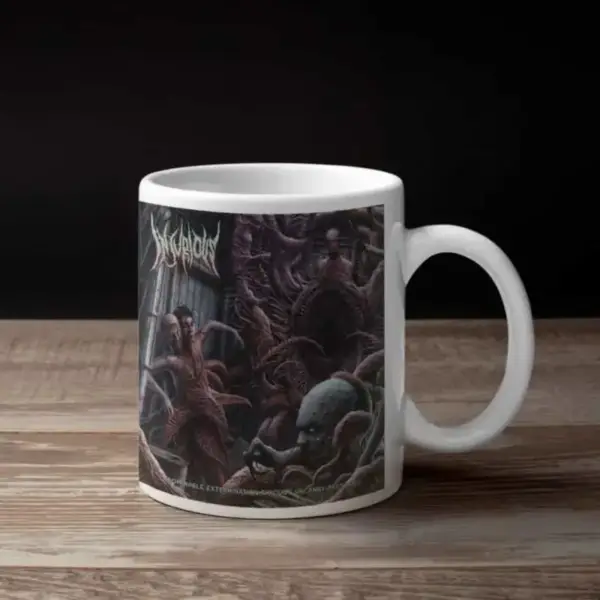 Injurious Coffee Mug, Injurious Abominable Extermination Through Uncanny Passages Coffee Mug