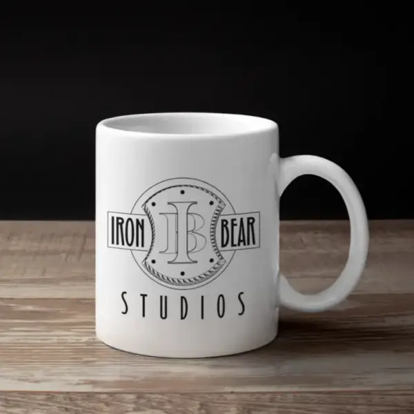 Iron Bear Coffee Mug, Iron Bear Logo Mug