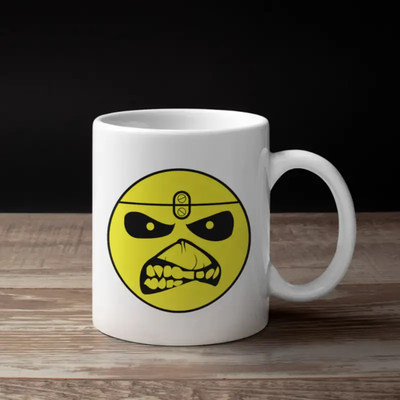 Iron Maiden Coffee Mug, Iron Maiden Logo Mug