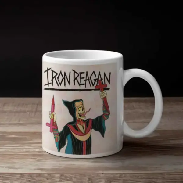Iron Reagan Coffee Mug, Iron Reagan Crossover Ministry Coffee Mug