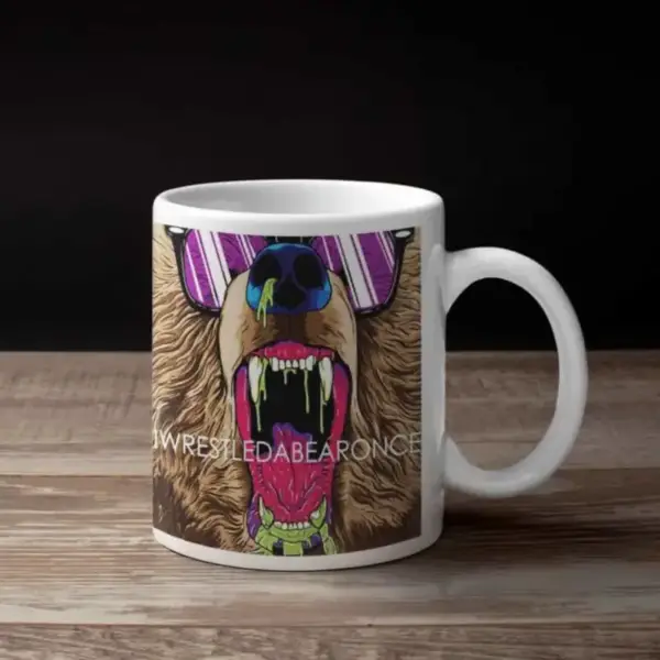 Iwrestledabearonce Coffee Mug, Iwrestledabearonce Artwork Coffee Mug