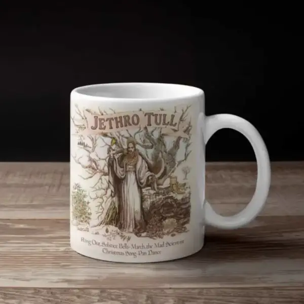 Jethro Tull Coffee Mug, Jethro Tull Ring Out, Solstice Bells Coffee Mug
