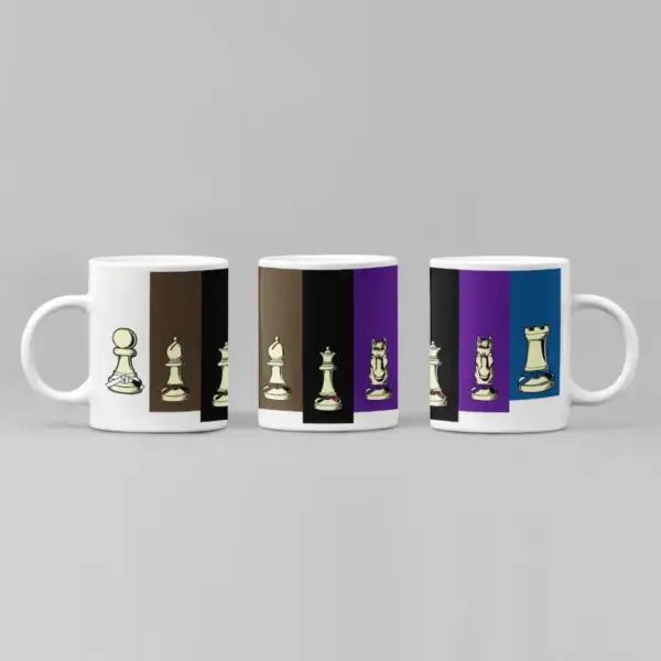 Jiu Jitsu Chess Coffee Mug, Jiu Jitsu Chess Logo Mug