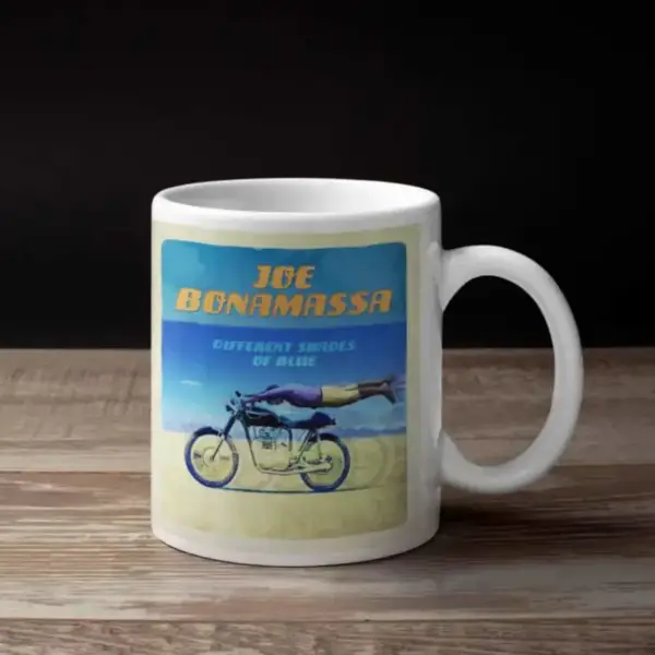 Joe Bonamassa Coffee Mug, Joe Bonamassa Different Shades of Blue Coffee Mug