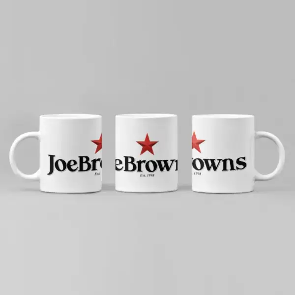 Joe Browns Coffee Mug, Joe Browns Logo Mug